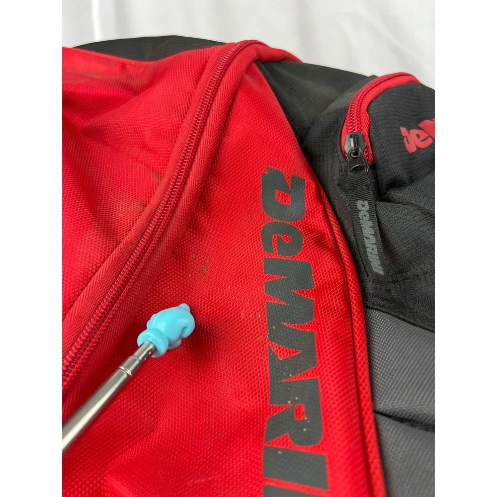 DeMarini Voodoo Rebirth Baseball Softball Backpack Red Black Cats #5 Good